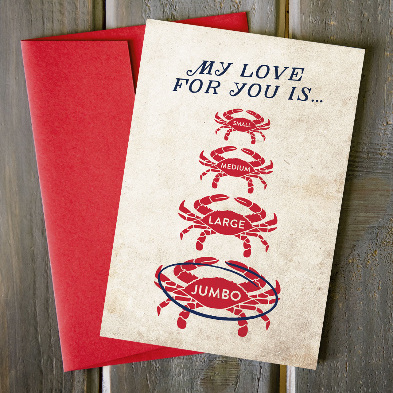 Jumbo Love - Greeting Card
