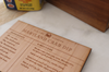 Crab Dip Wooden Recipe Card