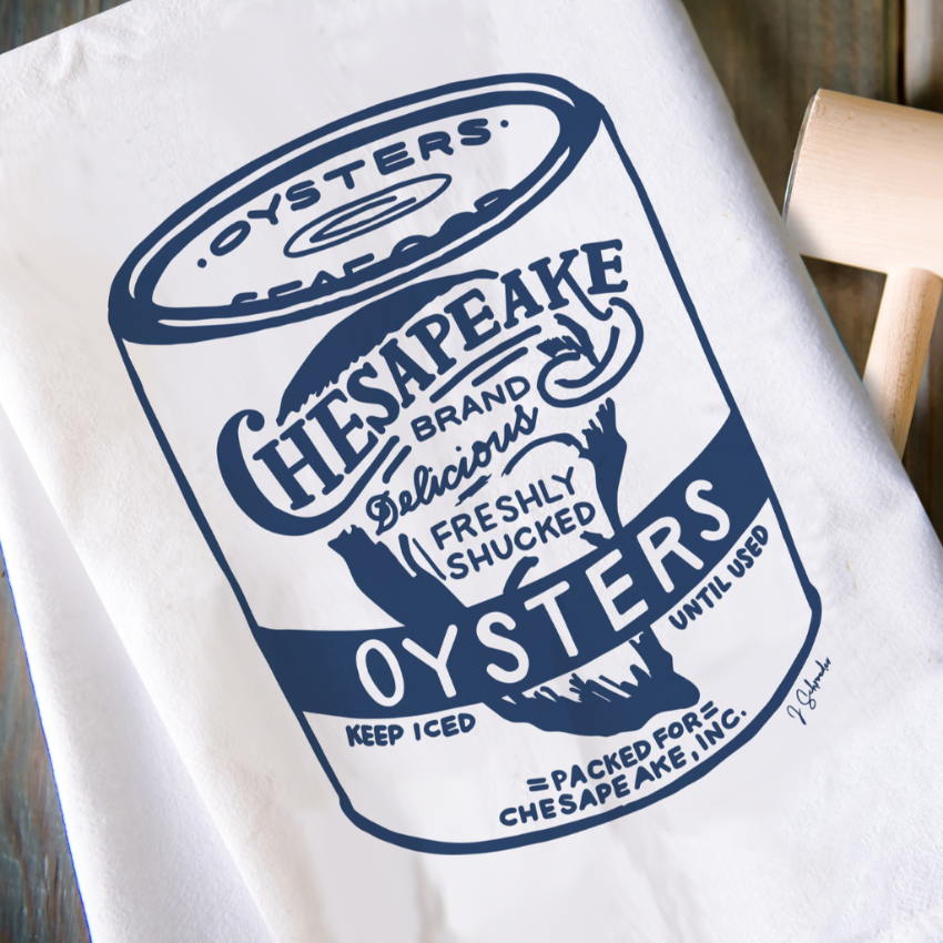 Oyster Tin - Kitchen Towel