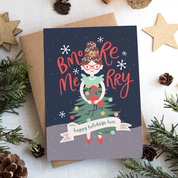 Hon Tree Skirt - Holiday Card