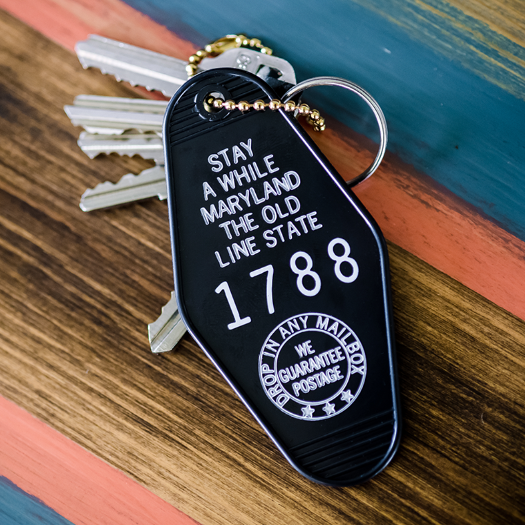Stay Awhile - Motel Keychain