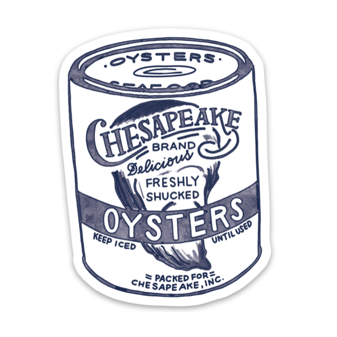 Oyster Tin Sticker