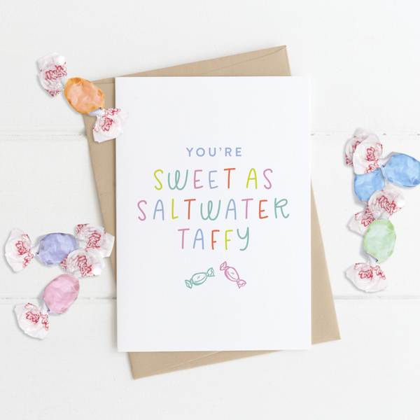 Saltwater Taffy - Greeting Card