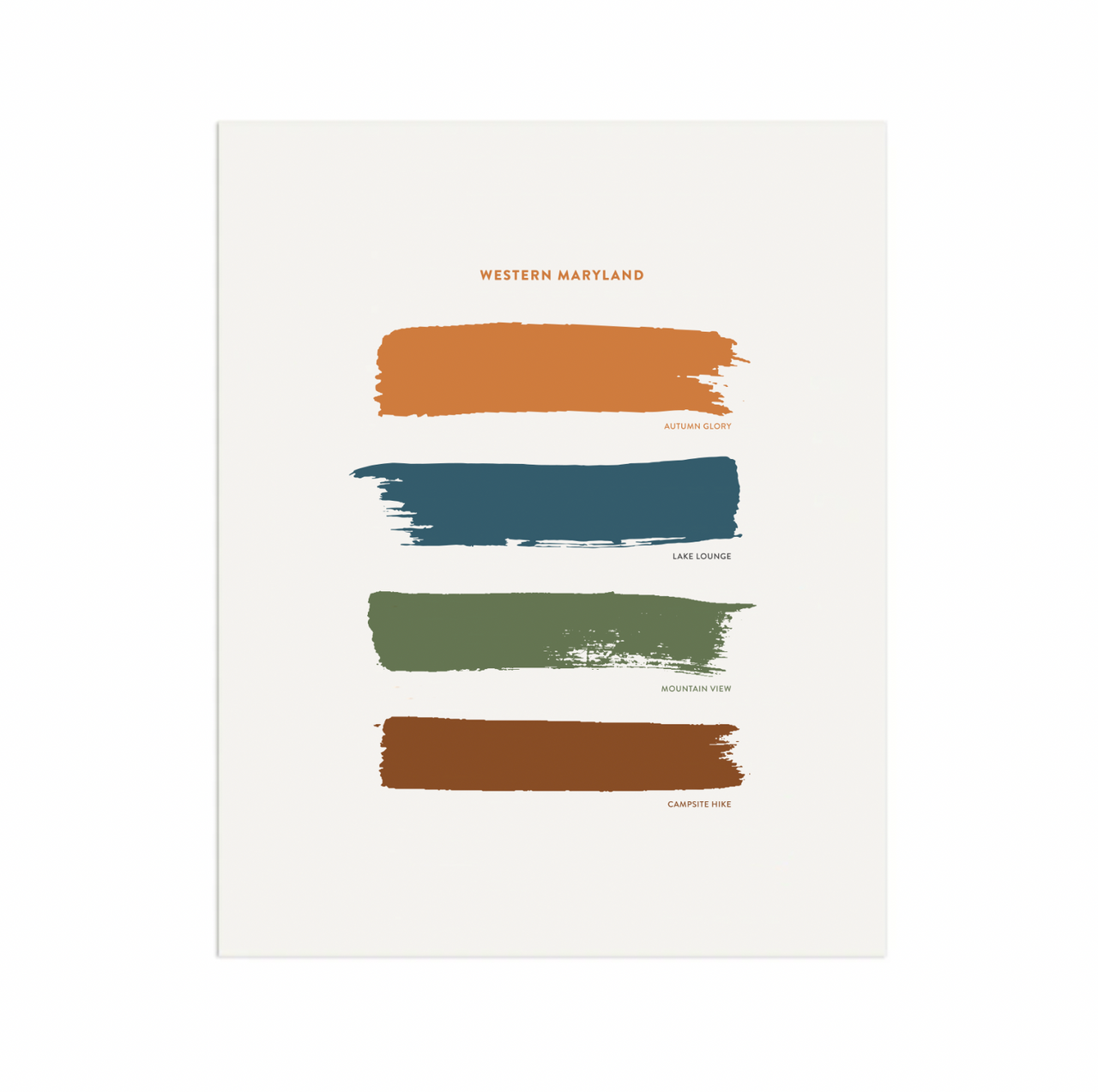 Deep Creek Palette - 8"x10" Print
