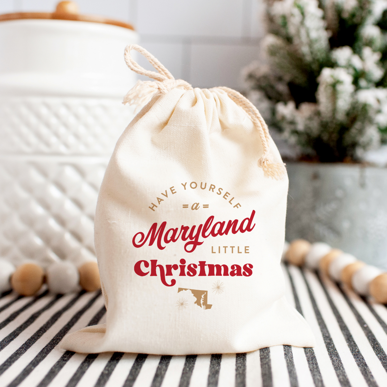 MD Little - Drawstring Gift Tote