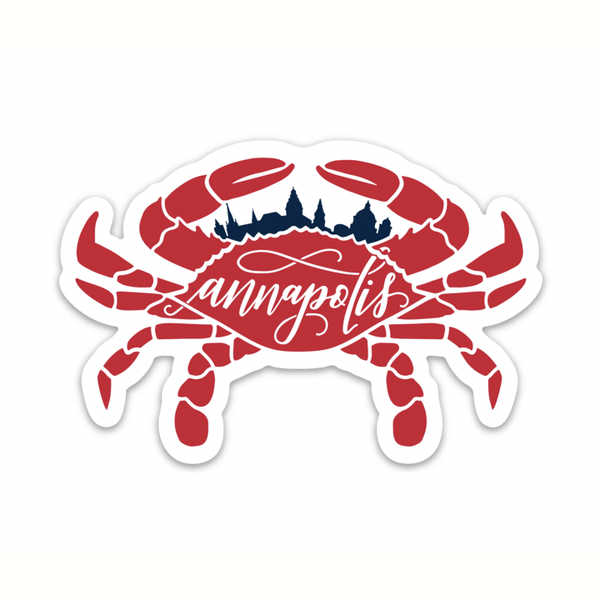 Annapolis Crab Sticker