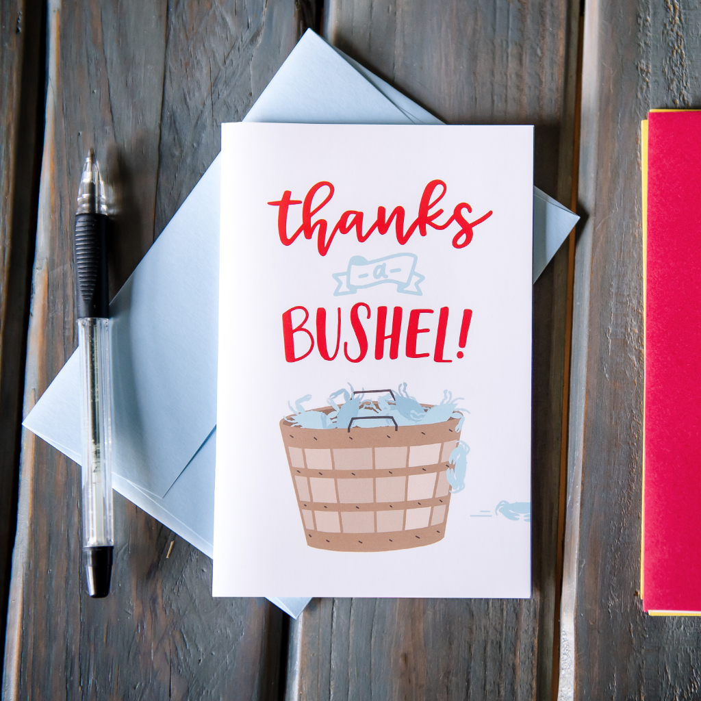Thanks a Bushel - Greeting Card