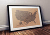 America in Type - 18"x24" Letterpress